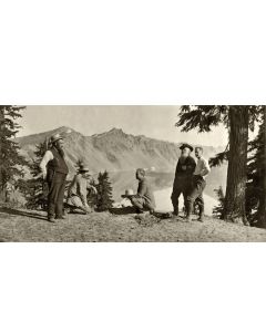On Rim of Crater Lake, Will G. Steel Excursion - Kiser