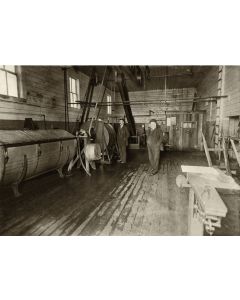 Interior of Bandon, Oregon Creamery circa 1915