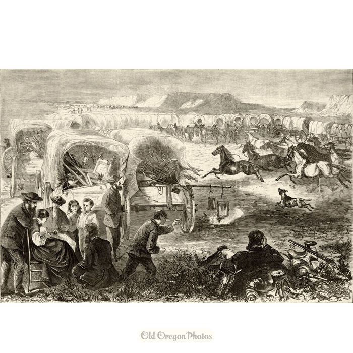 Pilgrims on the Plains - Theodore Davis