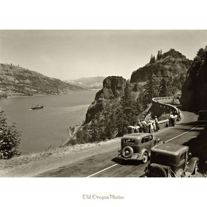 Ocean Steamer on the Columbia River - Eddy