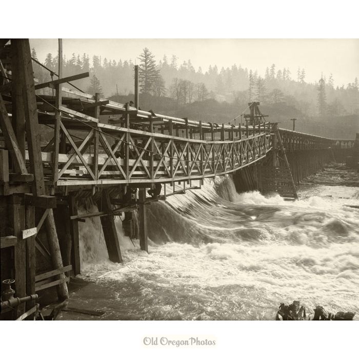 Water Escaping from Oregon City Basin Dam - Ralph Eddy