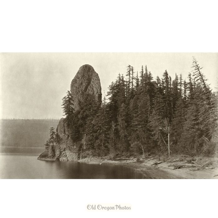 Rooster Rock, from O. R. & N. - Isaac G. Davidson