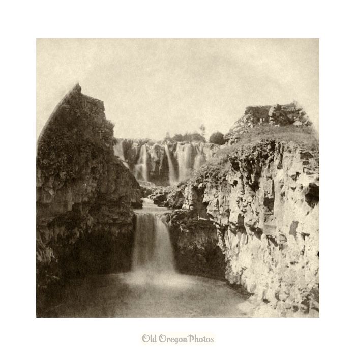 White River Falls, Circa 1872 - Buchtel