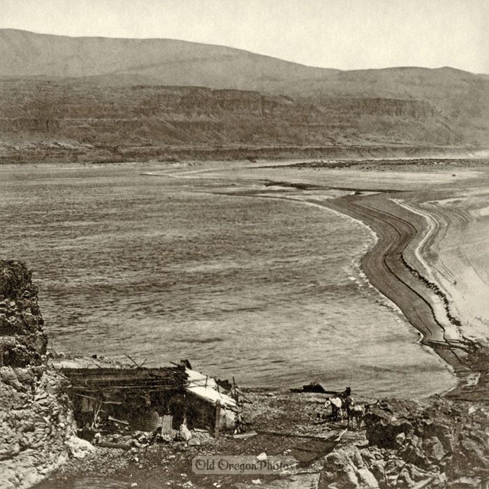 Indian Camp at the Head of the Dalles - Watkins