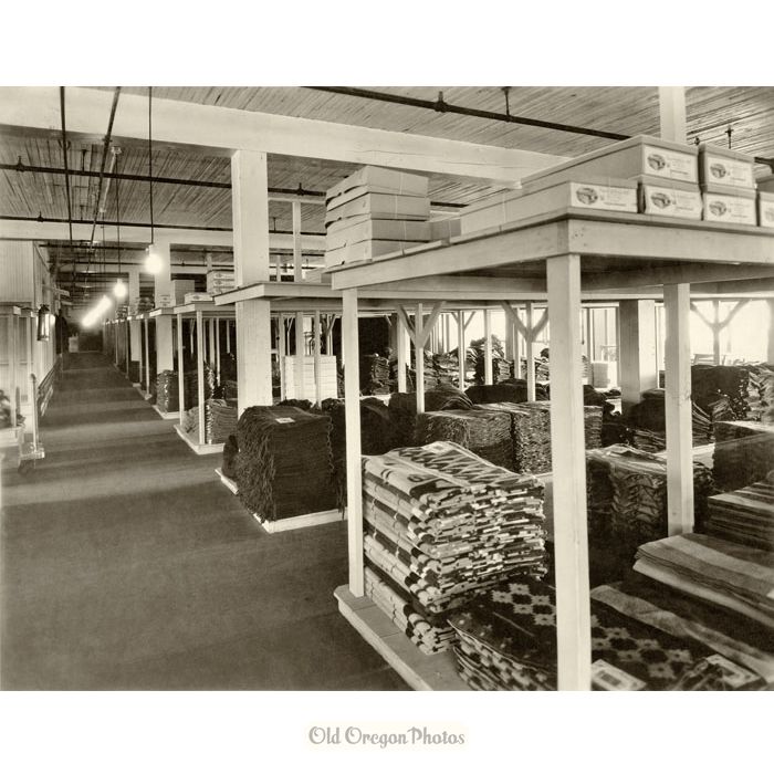 Stock Room, Oregon City Woolen Mills
