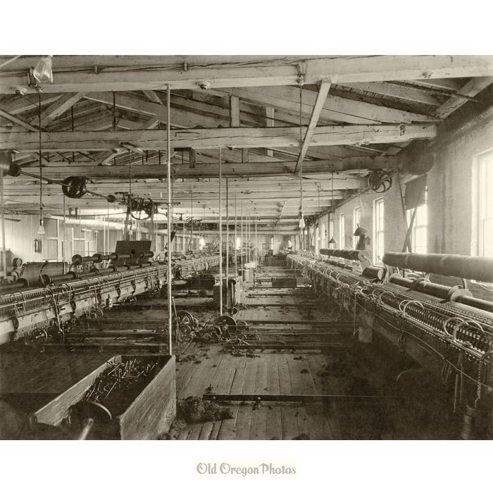 Spinning Room, Oregon City Woolen Mills