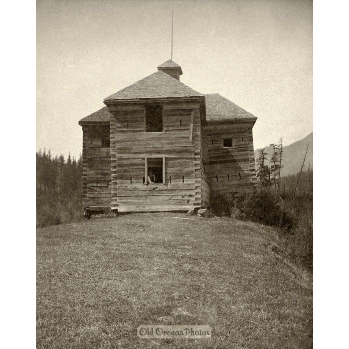 Closeup of Old Blockhouse at the Cascades - Hazeltine