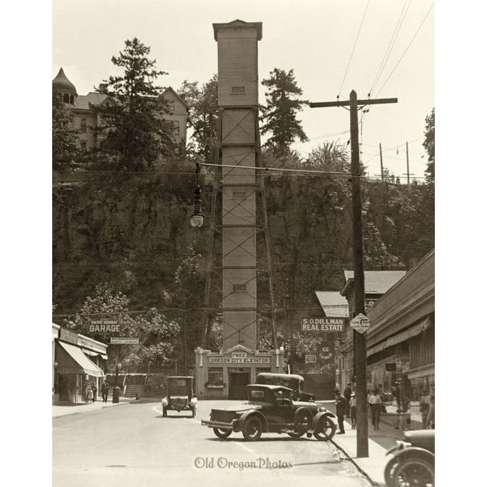 Oregon City Elevator, Vertical Crop - 1924
