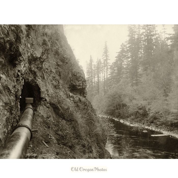 Tunnel Above Clackamas, South Fork Water Project - S. P. Davis