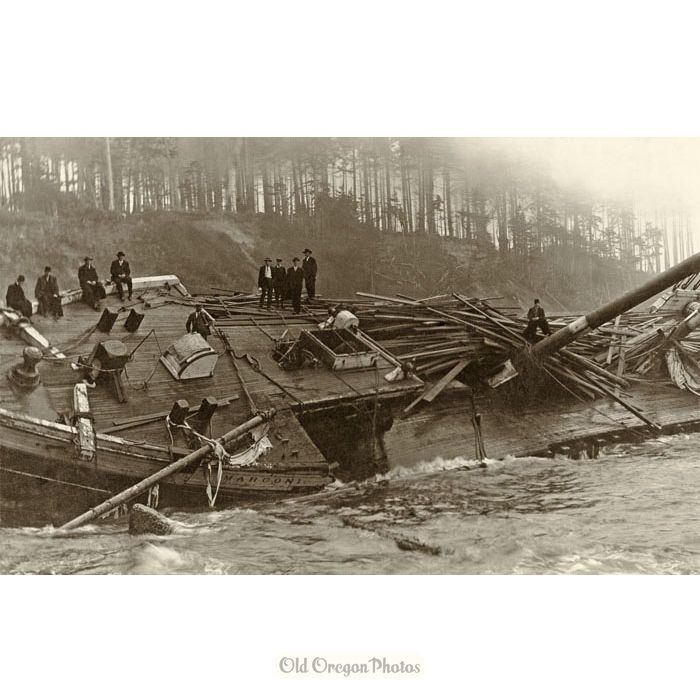 Wreck of the Schooner Marconi, Marshfield - Prentiss