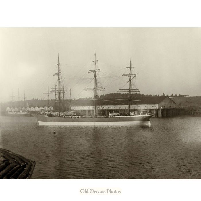 Three-masted Ship in Portland Harbor - Indahl