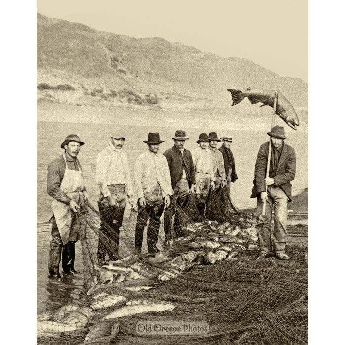 Salmon Fishermen on the Columbia River - Kilburn