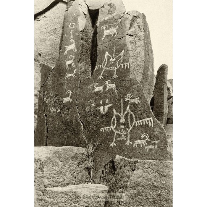 Indian Petroglyphs Near The Dalles #4 - Markham