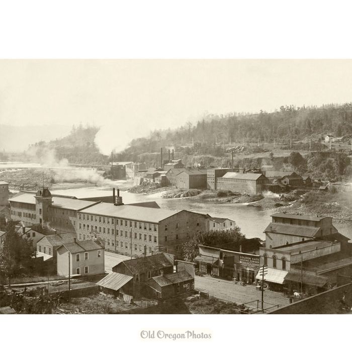 Oregon City Woolen Mills with New Station B - Culver Pictures
