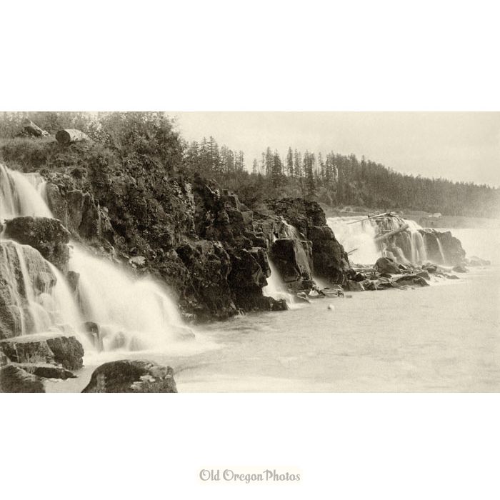 Willamette Falls, from Below the Falls - Crawford