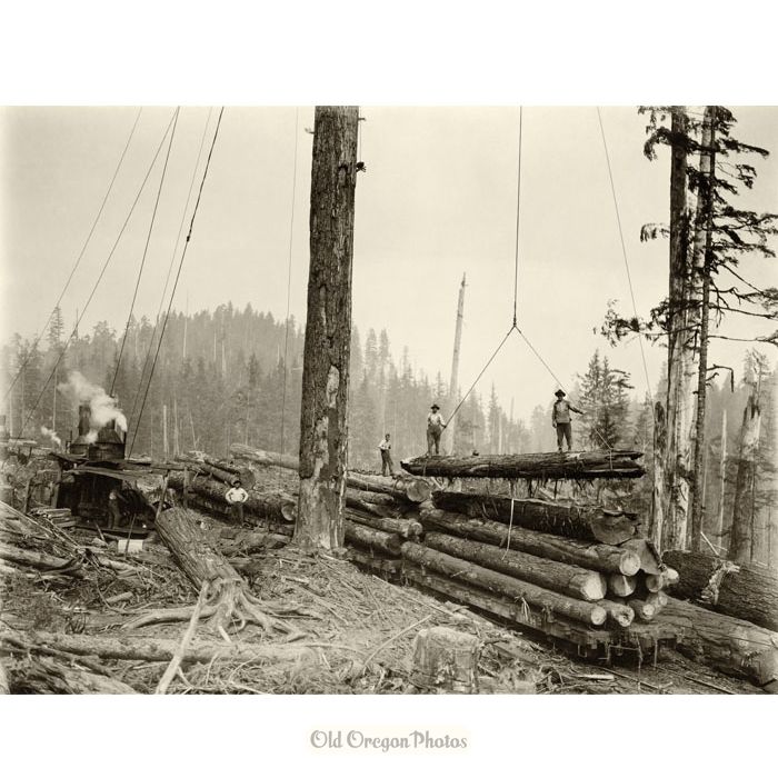 Loading Logs with a Spar Pole - Corbett