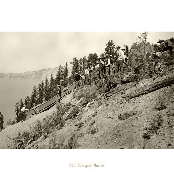 Launching the Boat - The Start, Steel Excursion, Crater Lake - Kiser