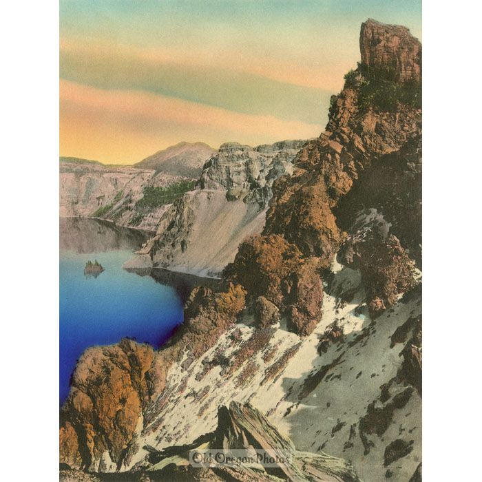 Dutton Cliff from Garfield Peak, Crater Lake - Kiser
