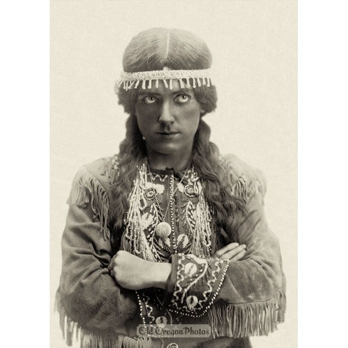 Young Woman Costumed as an Indian, Portland - George W. Davies