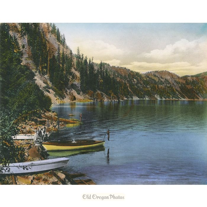 On the Shore of Crater Lake - Kunselman and Gerking
