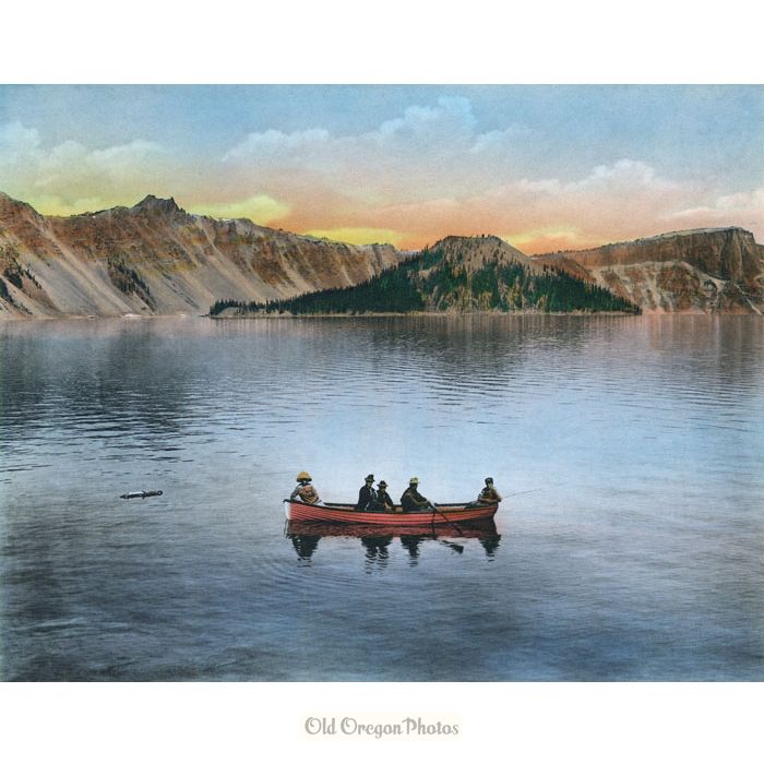 Boating on Crater Lake - Kunselman and Gerkin