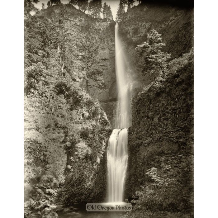 Multnomah Falls with No Bridge - Weister