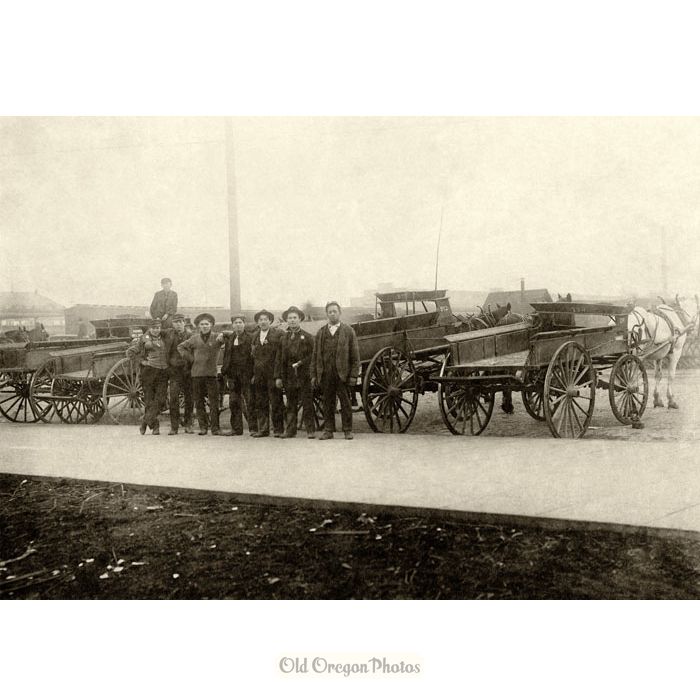 Teamsters and Their Wagons - Keeney and Dorning