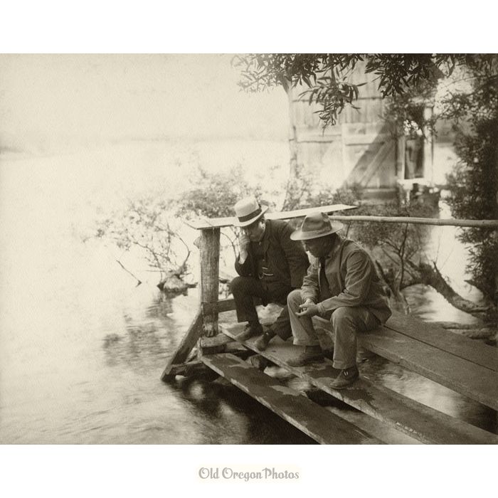 Judge Benson and Mr. Curtiss at Spring, Pelican Bay - Tibbitts