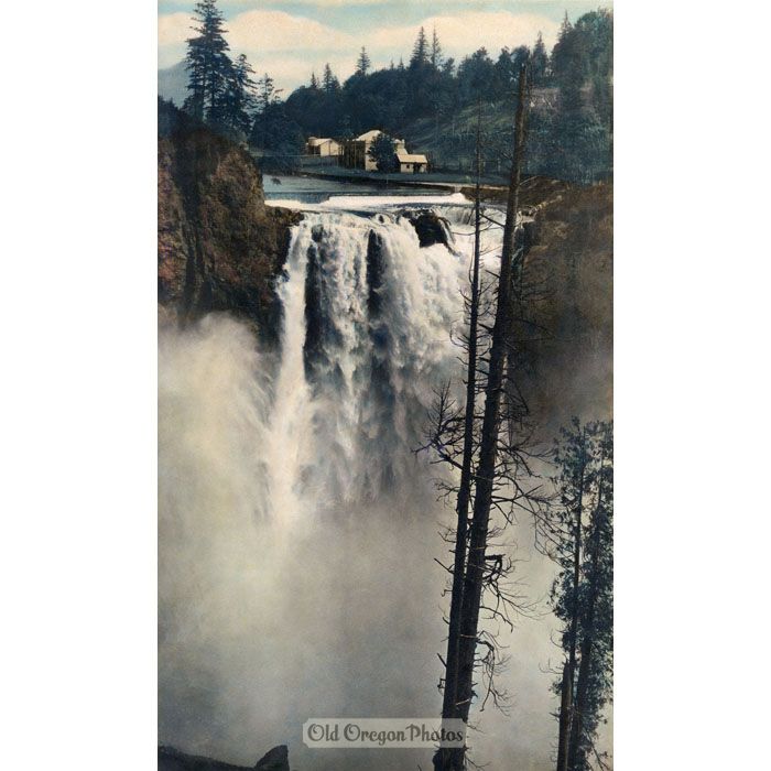 Snoqualmie Falls with Power Plant Number One