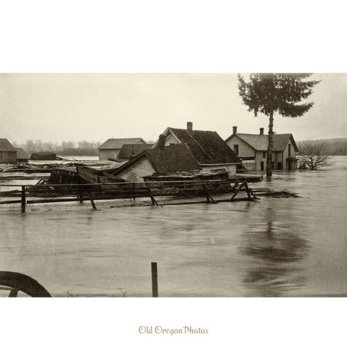 1890 Salem Flood from West End of State Street - Myra E. Sperry