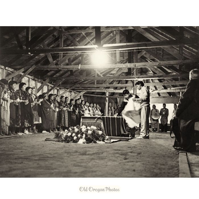 In the Longhouse - Funeral of Chief Tommy Thompson - Allan de Lay